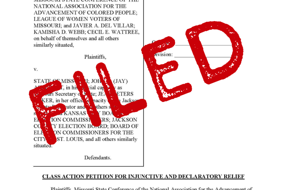 Aclu And Missouri Voter Protection Coalition File Lawsuit To Ensure All Missouri Voters Can Vote Absentee By Mail During Covid 19 Pandemic Aclu Of Missouri